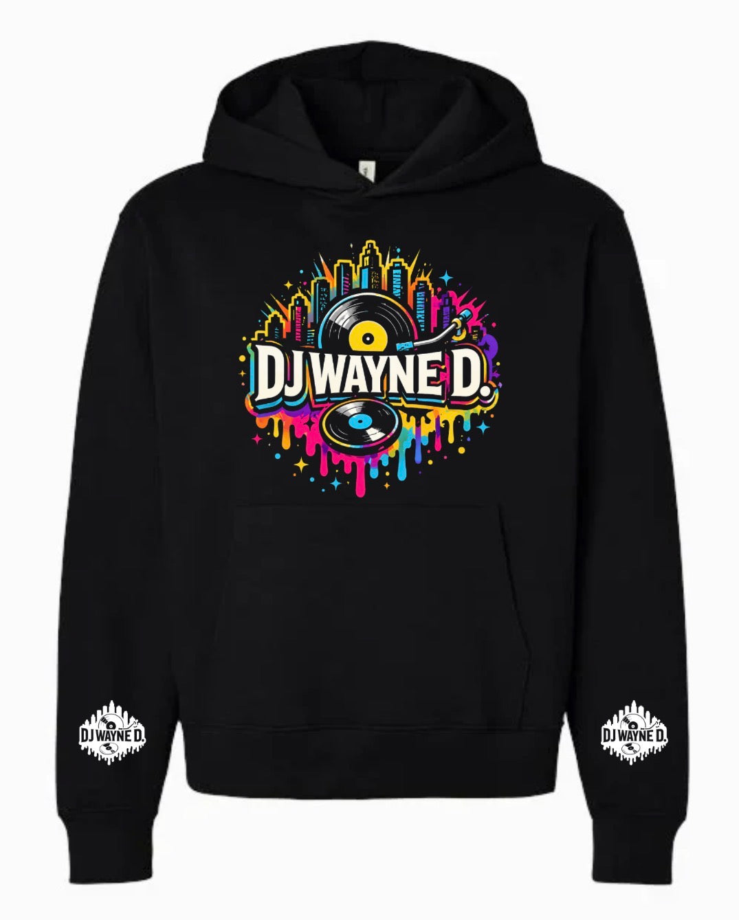 DJ Wayne D’s Heavyweight Hooded Sweatshirt (12 oz)
